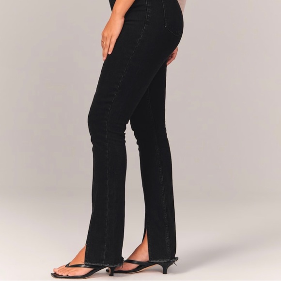 SOLD- Abercrombie & Fitch High Waisted Skinny Slit Jeans - Picture 4 of 5